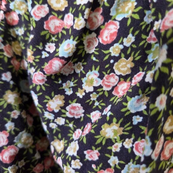 NEVER WORN DRESS FORUM RUCHED SMOCKED DITSY FLORAL BOHO TOP SIZE M - Picture 7 of 13